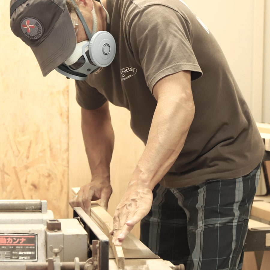 アウトリガーカヌーパドル製作